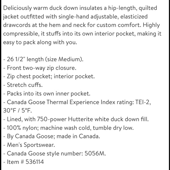 Canada Goose Lodge Packable Down Coat - Picture 7 of 8